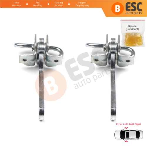 2 Pieces Front Door Hinge Stop Check Strap Limiter for Fiat Ducato MK2 230 244 1994-2006 1328196080 