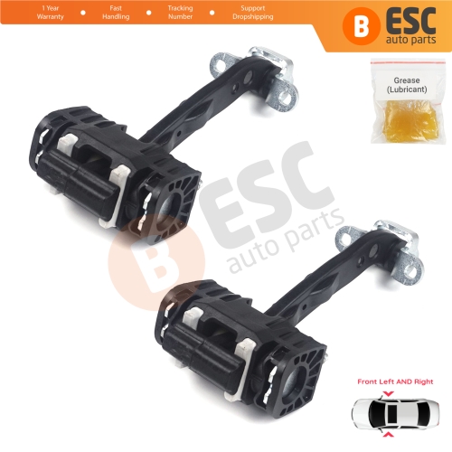 2 Pieces Front Door Hinge Stop Check Strap Limiter for Fiat Ducato Peugeot Boxer Manager 250 290 2006-On 9181N9 