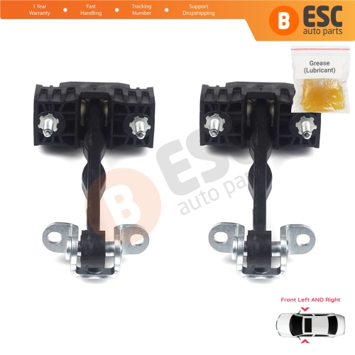 2 Pieces Front Door Hinge Stop Check Strap Limiter for Fiat Ducato Peugeot Boxer Manager 250 290 2006-On 9181N9 