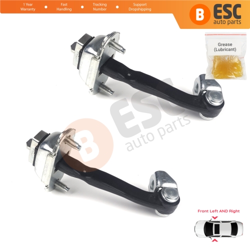 2 Pieces Front Door Hinge Stop Check Strap Limiter for Ford Fiesta MK5 JH JD 2002-2008 Fusion JU 5S6AA23500AB 