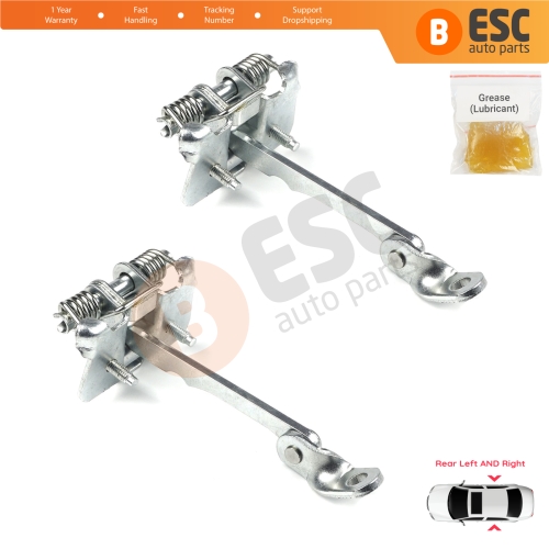2 Pieces Rear Door Hinge Stop Check Strap Limiter for Renault 19 21 7702253350 