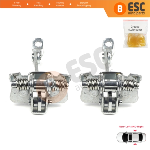 2 Pieces Rear Door Hinge Stop Check Strap Limiter for Renault 19 21 7702253350 