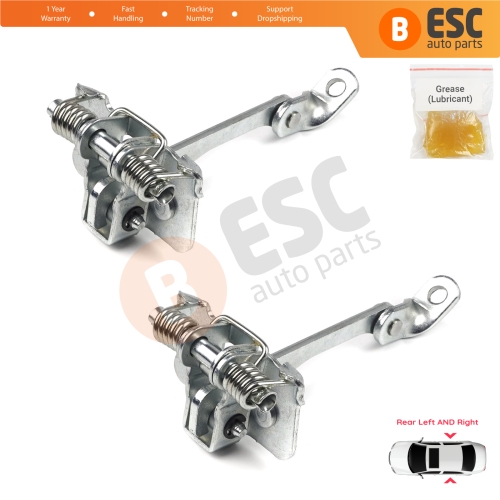2 Pieces Rear Door Hinge Stop Check Strap Limiter for Renault 19 21 7702253350 