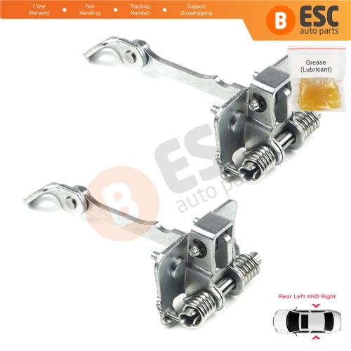 2 Pieces Rear Door Hinge Stop Check Strap Limiter for Renault 19 21 7702253350 