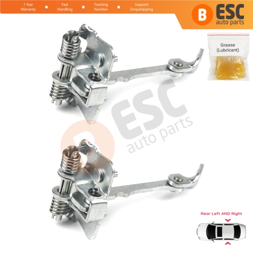 2 Pieces Rear Door Hinge Stop Check Strap Limiter for Renault 19 21 7702253350 