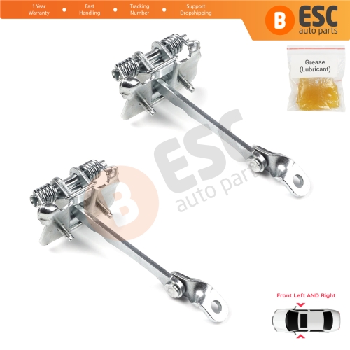 2 Pieces Front Door Hinge Stop Check Strap Limiter for Renault Megane MK1 4/5 Door 1996-2003 7700828427