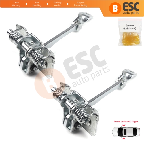 2 Pieces Front Door Hinge Stop Check Strap Limiter for Renault Megane MK1 4/5 Door 1996-2003 7700828427