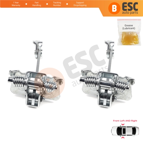 2 Pieces Front Door Hinge Stop Check Strap Limiter for Renault Megane MK1 4/5 Door 1996-2003 7700828427