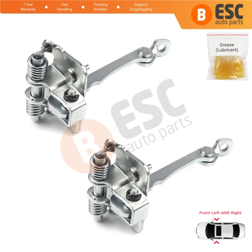 2 Pieces Front Door Hinge Stop Check Strap Limiter for Renault Megane MK1 4/5 Door 1996-2003 7700828427