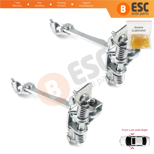 2 Pieces Front Door Hinge Stop Check Strap Limiter for Renault Megane MK1 4/5 Door 1996-2003 7700828427
