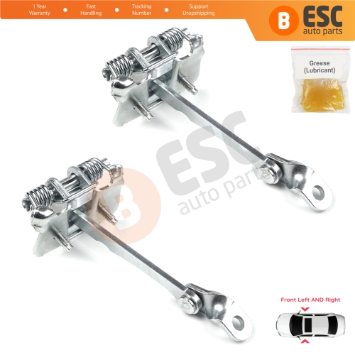 2 Pieces Front Door Hinge Stop Check Strap Limiter for Renault Megane MK1 4/5 Door 1996-2003 7700828427