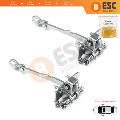 2 Pieces Front Door Hinge Stop Check Strap Limiter for Renault Scenic MK1 JA0/1 1996-2003 7700834326 