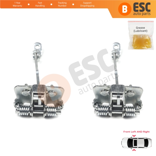 2 Pieces Front Door Hinge Stop Check Strap Limiter for Renault Scenic MK1 JA0/1 1996-2003 7700834326 