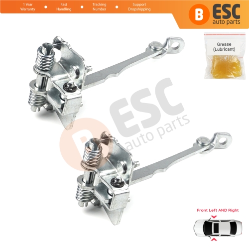 2 Pieces Front Door Hinge Stop Check Strap Limiter for Renault Scenic MK1 JA0/1 1996-2003 7700834326 