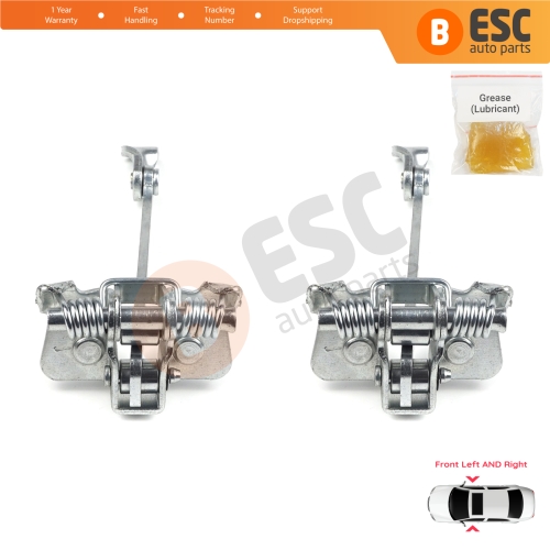 2 Pieces Front Door Hinge Stop Check Strap Limiter for Renault Scenic MK1 JA0/1 1996-2003 7700834326 