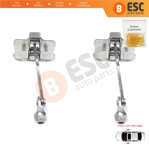 2 Pieces Front Door Hinge Stop Check Strap Limiter for Renault Scenic MK1 JA0/1 1996-2003 7700834326 