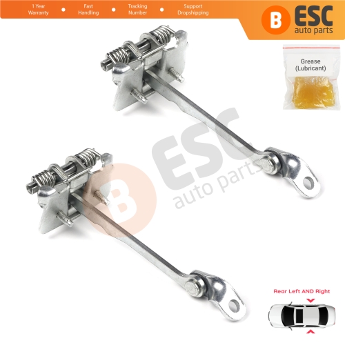 2 Pieces Rear Door Hinge Stop Check Strap Limiter for Renault Scenic MK1 JA0/1 1996-2003 7700834328 