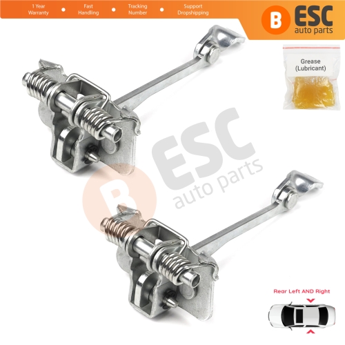 2 Pieces Rear Door Hinge Stop Check Strap Limiter for Renault Scenic MK1 JA0/1 1996-2003 7700834328 
