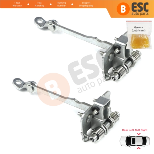 2 Pieces Rear Door Hinge Stop Check Strap Limiter for Renault Scenic MK1 JA0/1 1996-2003 7700834328 