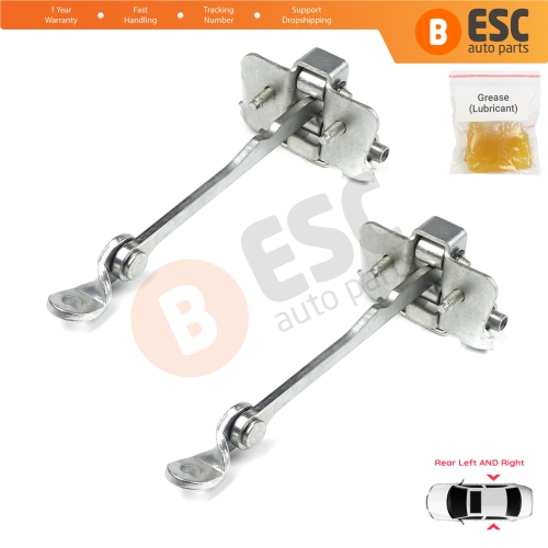 2 Pieces Rear Door Hinge Stop Check Strap Limiter for Renault Scenic MK1 JA0/1 1996-2003 7700834328 