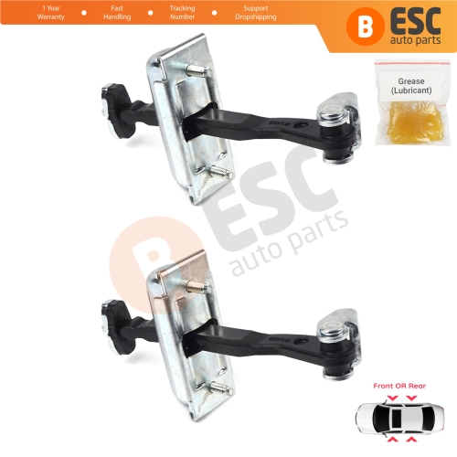 2 Pieces Front OR Rear Door Hinge Stop Check Strap Limiter for Ford Focus MK2 Kuga MK1 C Max MK1 3M51R23500AJ