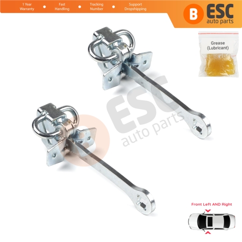 2 Pieces Front Door Hinge Stop Check Strap Limiter for Vauxhall Opel Vectra B 1995-2002 5160228 