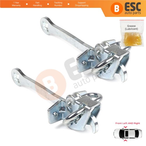 2 Pieces Front Door Hinge Stop Check Strap Limiter for Vauxhall Opel Vectra B 1995-2002 5160228 