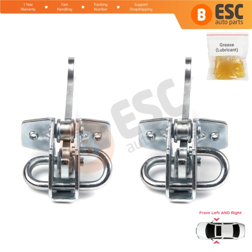 2 Pieces Front Door Hinge Stop Check Strap Limiter for Vauxhall Opel Vectra B 1995-2002 5160228 