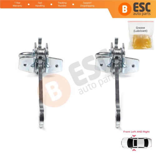 2 Pieces Front Door Hinge Stop Check Strap Limiter for Vauxhall Opel Vectra B 1995-2002 5160228 
