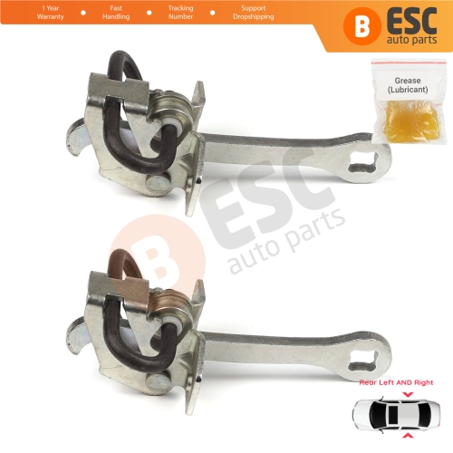 2 Pieces Rear Door Hinge Stop Check Strap Limiter for Vauxhall Opel Vectra B 1995-2002 5160229