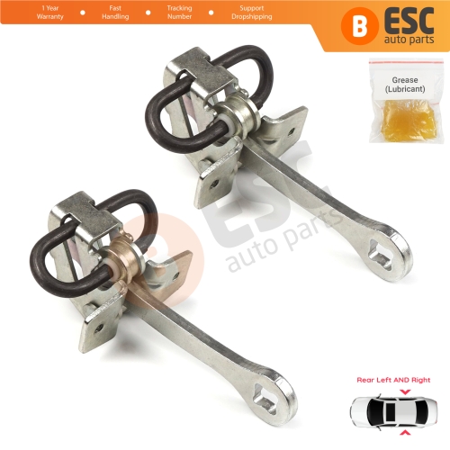 2 Pieces Rear Door Hinge Stop Check Strap Limiter for Vauxhall Opel Vectra B 1995-2002 5160229