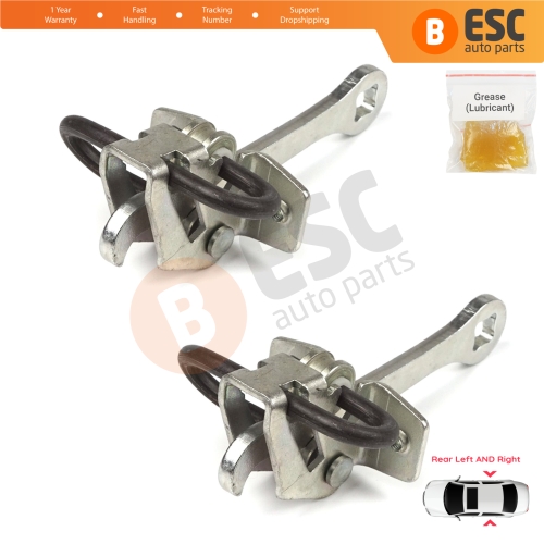 2 Pieces Rear Door Hinge Stop Check Strap Limiter for Vauxhall Opel Vectra B 1995-2002 5160229