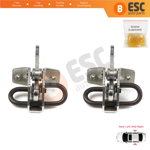 2 Pieces Rear Door Hinge Stop Check Strap Limiter for Vauxhall Opel Vectra B 1995-2002 5160229
