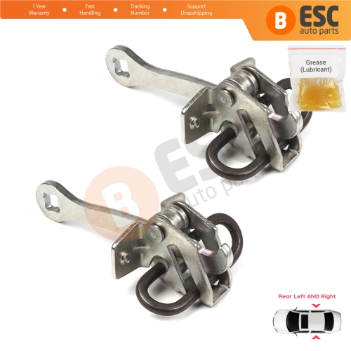 2 Pieces Rear Door Hinge Stop Check Strap Limiter for Vauxhall Opel Vectra B 1995-2002 5160229