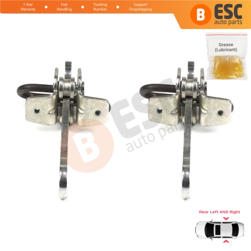 2 Pieces Rear Door Hinge Stop Check Strap Limiter for Vauxhall Opel Vectra B 1995-2002 5160229