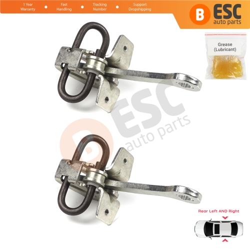 2 Pieces Rear Door Hinge Stop Check Strap Limiter for Vauxhall Opel Vectra B 1995-2002 5160229