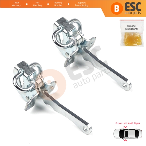 2 Pieces Front Door Hinge Stop Check Strap Limiter for Fiat Bravo Brava 182 Marea 185 MK1 46782841 