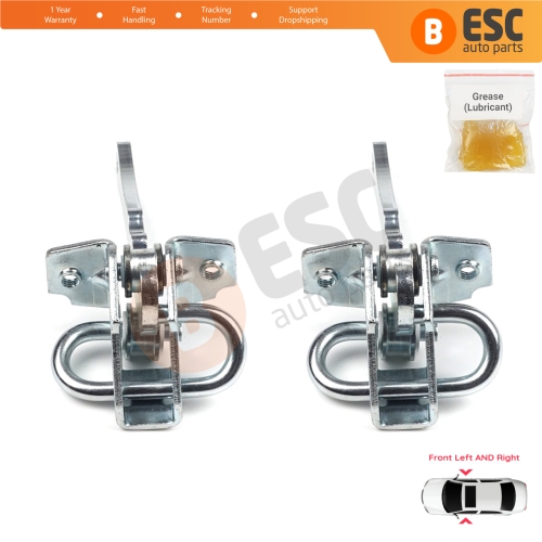 2 Pieces Front Door Hinge Stop Check Strap Limiter for Fiat Bravo Brava 182 Marea 185 MK1 46782841 