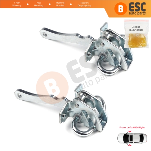 2 Pieces Front Door Hinge Stop Check Strap Limiter for Fiat Bravo Brava 182 Marea 185 MK1 46782841 