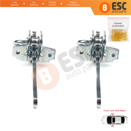 2 Pieces Front Door Hinge Stop Check Strap Limiter for Fiat Bravo Brava 182 Marea 185 MK1 46782841 