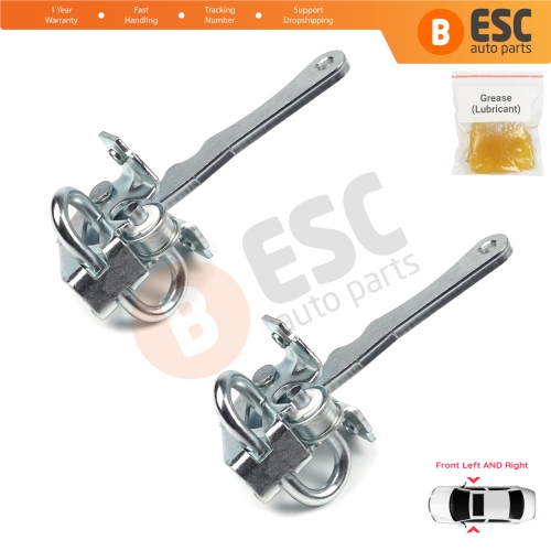 2 Pieces Front Door Hinge Stop Check Strap Limiter for Fiat Bravo Brava 182 Marea 185 MK1 46782841 
