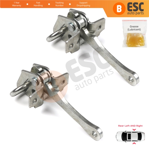 2 Pieces Rear Door Hinge Stop Check Strap Limiter for Fiat Bravo Brava 182 Marea 185 MK1 Weekend 465638541