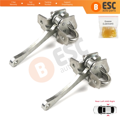 2 Pieces Rear Door Hinge Stop Check Strap Limiter for Fiat Bravo Brava 182 Marea 185 MK1 Weekend 465638541