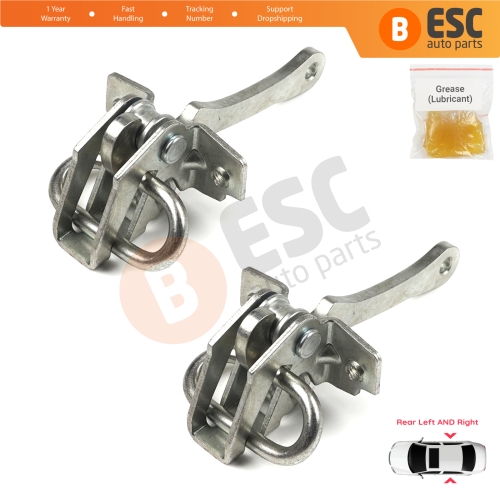 2 Pieces Rear Door Hinge Stop Check Strap Limiter for Fiat Bravo Brava 182 Marea 185 MK1 Weekend 465638541