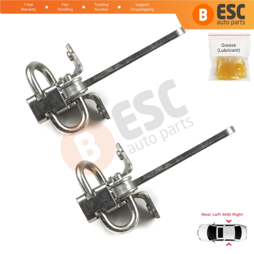 2 Pieces Rear Door Hinge Stop Check Strap Limiter for Fiat Bravo Brava 182 Marea 185 MK1 Weekend 465638541