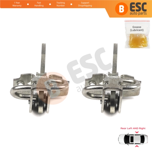 2 Pieces Rear Door Hinge Stop Check Strap Limiter for Fiat Bravo Brava 182 Marea 185 MK1 Weekend 465638541