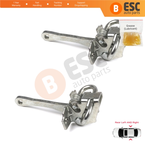 2 Pieces Rear Door Hinge Stop Check Strap Limiter for Fiat Bravo Brava 182 Marea 185 MK1 Weekend 465638541