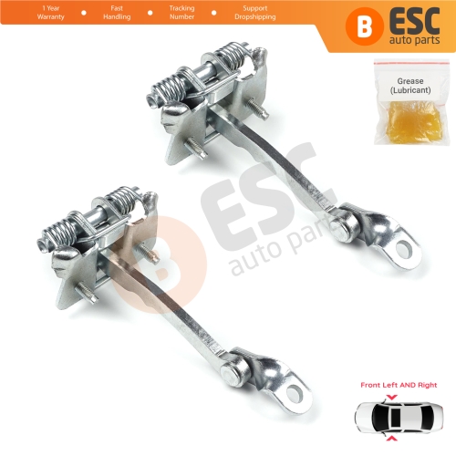 2 Pieces Front Door Hinge Stop Check Strap Limiter for Renault Clio MK1 2 3 Symbol Thalia MK1 7700842857 