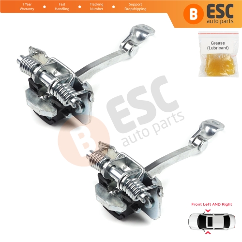2 Pieces Front Door Hinge Stop Check Strap Limiter for Renault Clio MK1 2 3 Symbol Thalia MK1 7700842857 