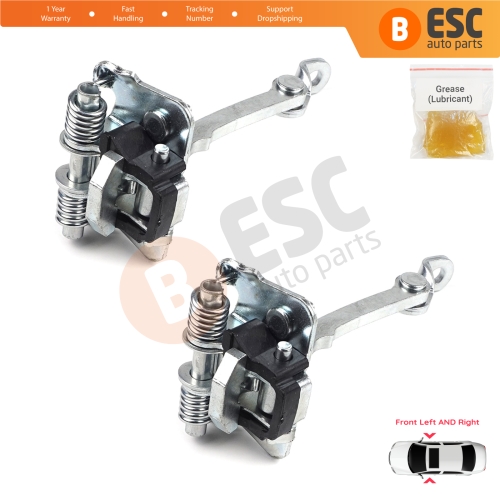 2 Pieces Front Door Hinge Stop Check Strap Limiter for Renault Clio MK1 2 3 Symbol Thalia MK1 7700842857 